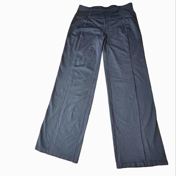 Prana Pants - PRANA Women's Black Mid Rise Straight Leg Seamed Yoga Pants Size SP